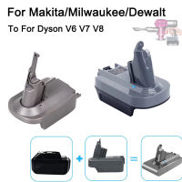 ใหม่สำหรับ Makitadewaltmilwaukee 18V อะแดปเตอร์แปลงสำหรับ V6 V7 V8แบตเตอรี่เครื่องดูดฝุ่นไร้สายเครื่องมือ