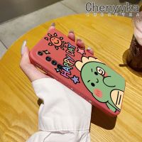 เคส Chenyyyka สำหรับ Realme X50เคสลายการ์ตูนไดโนเสาร์น่ารักแฟชั่นแบบดั้งเดิมเคสโทรศัพท์ซิลิโคนเหลวขอบคลุมทั้งหมดกล่องกันกระแทกเคสป้องกันเลนส์กล้อง