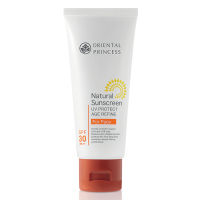 ครีมกันแดด สำหรับหน้า ออเรียนทอล Natural Sunscreen UV Protect Age Refine For Face SPF30 PA++ จำนวน 1 หลอด 75 g.