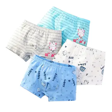 JDEFEG Size 6 Toddler Underwear Kids Children Baby Boys Underwear Cute  Cartoon Print Underwear Shorts Pants Cotton Briefs Trunks 3Pcs Multipack 3  Year Old Underwear Boys Yellow 100 