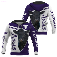 New Angus 3d Printed Long Horn Sweatshirt popular