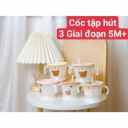 Cốc Tập Hút Mumbebe 3 Giai đoạn, Cốc Tập Uống Nước Cho Bé Ăn Dặm Từ 5M+