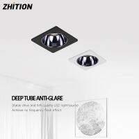 【CW】 ZHITION Led glare grid for indoor embedded square spotlight cob ceiling concealed single head