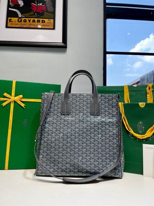 goyard dog tooth bag Voltaire men's tote bag Goya computer briefcase