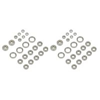 44PCS Ball Bearing Kit for 1/8 Arrma Kraton Typhon Talion Senton Outcast Notorious 6S BLX RC Car Upgrade Parts