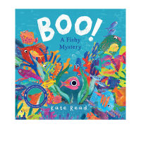 English original Boo! A fish mystiy is a mysterious story about fish. It is an early Enlightenment book for childrens marine knowledge