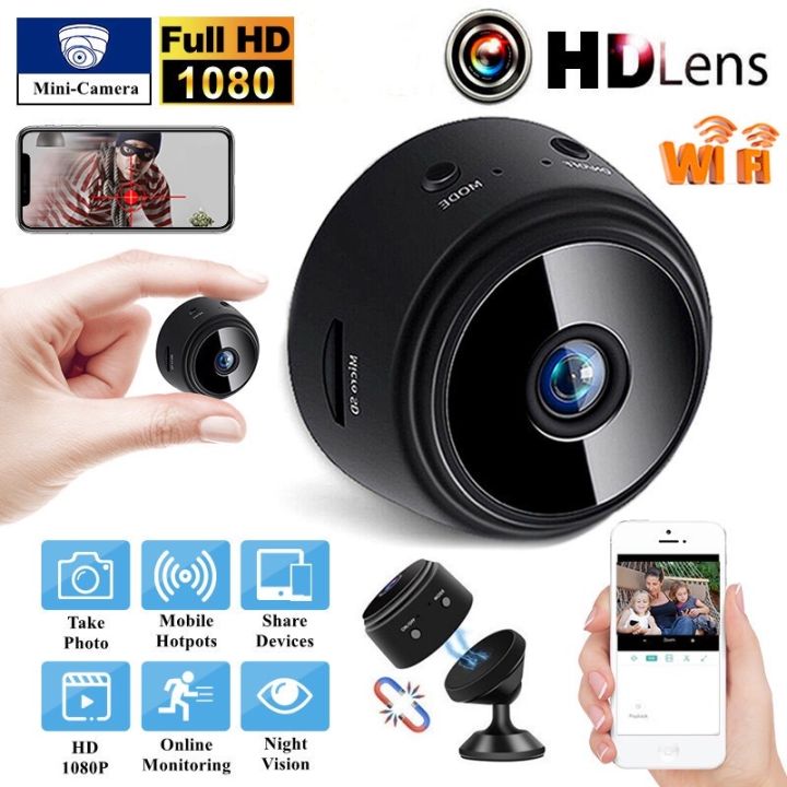 100% Original Jcam A9 Mini Camera 1080P HD CCTV Camera Webcam Wifi ...