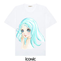 iCONiC DANIELLE T-SHIRT เสื้อยืด ลายตุ๊กตา ตาโต ผมสีฟ้า พิมพ์ลาย เสื้อยืดผญ เสื้อแฟชั่น เสื้อแฟชั่นผญ เสื้อออกงาน เสื้อทำงาน เสื้อไฮโซ