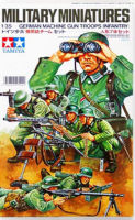 โมเดลฟิกเกอร์ทหาร 1/35  german macinre gun  troops infantry Tamiya