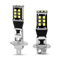 2pcs Led Fog Lights Headlight Kit H1 H3 High Brightness Fog Lamp 6000k Car Lamps 15 SMD LED High Beam/low Beam Bulbs