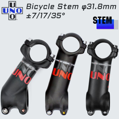 UNO MTB Bike Stem 71735 Degree 31.8*60708090100110120130mm Short Stem Bicycle Part Matte Stem Bicycle King Kalloy Stems