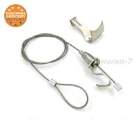 【cw】 Exhibition Art Hanging System Gallery Large Picture Photo Paint Display Kit Stainless Steel Wire Molding Hook Hanger 0.5m 4 pcs