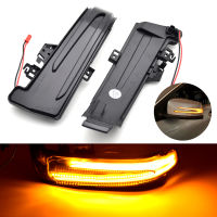 2Pcs แบบไดนามิกไฟเลี้ยว LED สำหรับ Benz W204 CLA A B C E S GLA GLK CLS Class W176 W212ด้านข้างกระจกตัวบ่งชี้