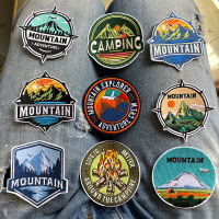 Mountain Camp Patch เหล็กบนแพทช์สำหรับเสื้อผ้า Thermoกาวแพทช์สติกเกอร์ตัวอักษร Appliques ป้ายบนกระเป๋าเป้สะพายหลังเย็บ DIY-Yeors