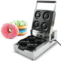 เครื่องทำโดนัท เครื่องทำโดนัท Doughnut Machine อบ4ชิ้น/ครั้ง วาฟเฟิลโดนัทเชิงพาณิชย์ ??พร้อมส่ง??