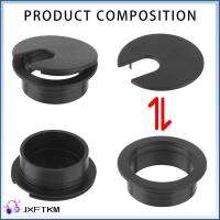 JXFTKM 35/50mm ฮาร์ดแวร์ สำนักงาน ออแกไนเซอร์ สายหัวเข็มขัด Grommet คอมพิวเตอร์ ตัวยึดสายเคเบิลโต๊ะโต๊ะ ฝาครอบรูลวด Line Box