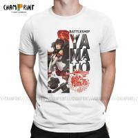 Mens KanColle KanCollection T Shirts Battleship Yamato Japanese Fiction Anime Clothes Creative Tees Plus Size T-Shirt