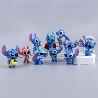 【hot sale】 ✟ↂ℡ B09 10Pcs/Set 5.5cm Cartoon Anime Disney Lilo Stitch Mini Q Version Stitch Action Figure Dolls Vinyl Classic Toys for Kids Birthday New Gifts