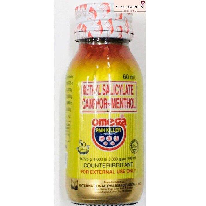 Omega Pain Killer Liniment 60ml Methyl Salicylate Camphor Menthol