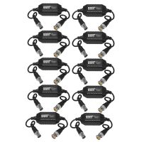 10X Coaxial Video Ground Loop Isolator Balun BNC Male to Female for CCTV Camera