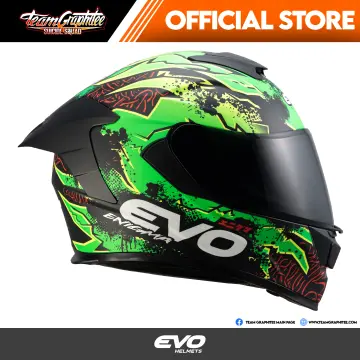 Evo helmet sale neon green