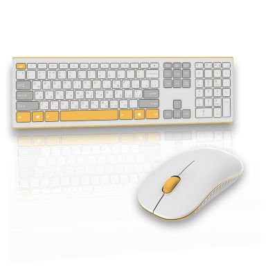 ☞▧ Russia/English Wireless Keyboard and Mouse Set for Computer Laptop Full Size Keyboard and Mouse Comb Slient Click Office