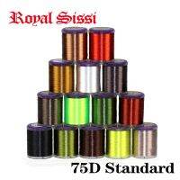 Royal Sissi 8spools set 75D high tensile fly tying thread with standard bobbin 320yds/spool hybrid filaments 8/0 waxed thread Fishing Lines