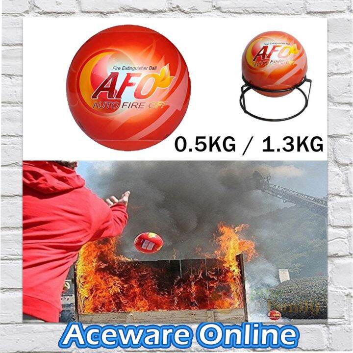 Fire Ball AFO Auto Fire Off Fire Extinguisher Ball 0.5KG 1.3KG☬ Lazada