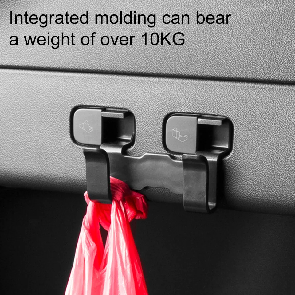 For Tesla Model Y Car Rear Trunk Hook Front Trunk Hook Holding Clips Trunk  Grocery Bag Holder Hook Car Interior Accessories