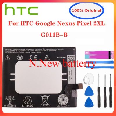 G011B-B แบตเตอรี่ของแท้สำหรับ HTC Google Nexus Pixel 2 XL Pixel2 XL พิกเซล2XL G011B แบตเตอรี่โทรศัพท์ B มีในสต็อก3830mAh