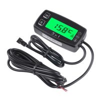 การบำรุงรักษาแบบดิจิตอล Tach Hour Meter Gauge RPM Alert Backlight Display For Small GasEngine Works On Garden Tractor Motor