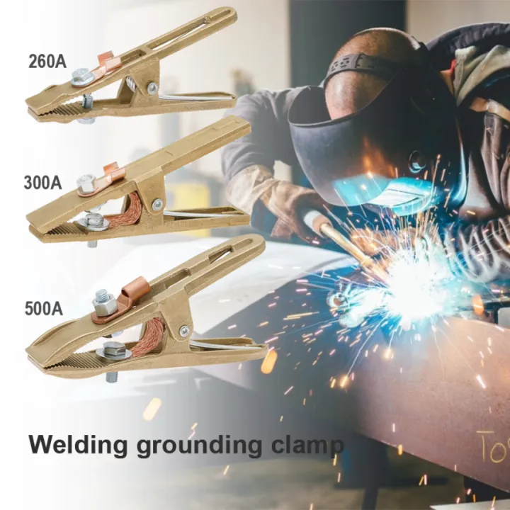 Welding Machine Grounding Clamp All Copper AShaped HighPower