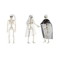 Z240cm Poseable Full Human Skeleton Prop Halloween Party Decoration Haunted House Props Graveyard Decor