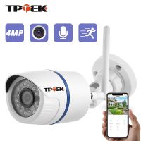 4MP 1080P IP Camera Outdoor WiFi Security Camera Wireless Video Surveillance Wi Fi Bullet Waterproof CCTV  HD Camara CamHi Cam Power Points  Switches