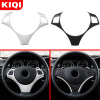 KIQI Car Steering Wheel Panel Switch Knob Cover Frame Trim for BMW E90 3 Series 2005 - 2012 for BMW E87 1 Series 2004-2011