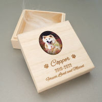 Custom Urn Ashes Cat Dog Cremation Urn Ashes For Dog Cat Engraved Wood Memorials Ashes Urn Keepsake