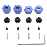 Metal Hex Wheel Pins and Flanged Lock Nuts Set for Slash 2WD 1/10 Upgrade Parts Replace 1654 3654