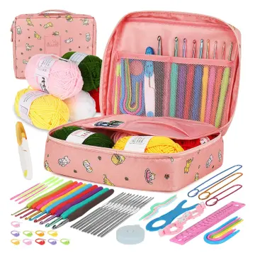 79/82PCS CROCHET KITS for Beginners Colorful Crochet Hook Set with