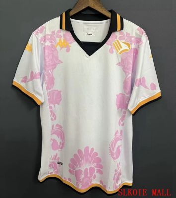 เสื้อเชิ้ตเสื้อแข่งฟุตบอลคุณภาพแบบไทย23/24เสื้อเจอร์ซีย์เตะฟุตบอลสำหรับผู้ชาย