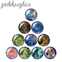 Fashion artistic Rotating patterns 10pcs 12mm18mm20mm25mm Round photo glass cabochon demo flat back Making findings ZB0993