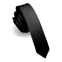 ☜๑ KAMBERFT Fashion Casual 4cm Slim Silk Tie Solid Color Black Red Ties Handmade Men Woven Skinny Necktie For Wedding Party