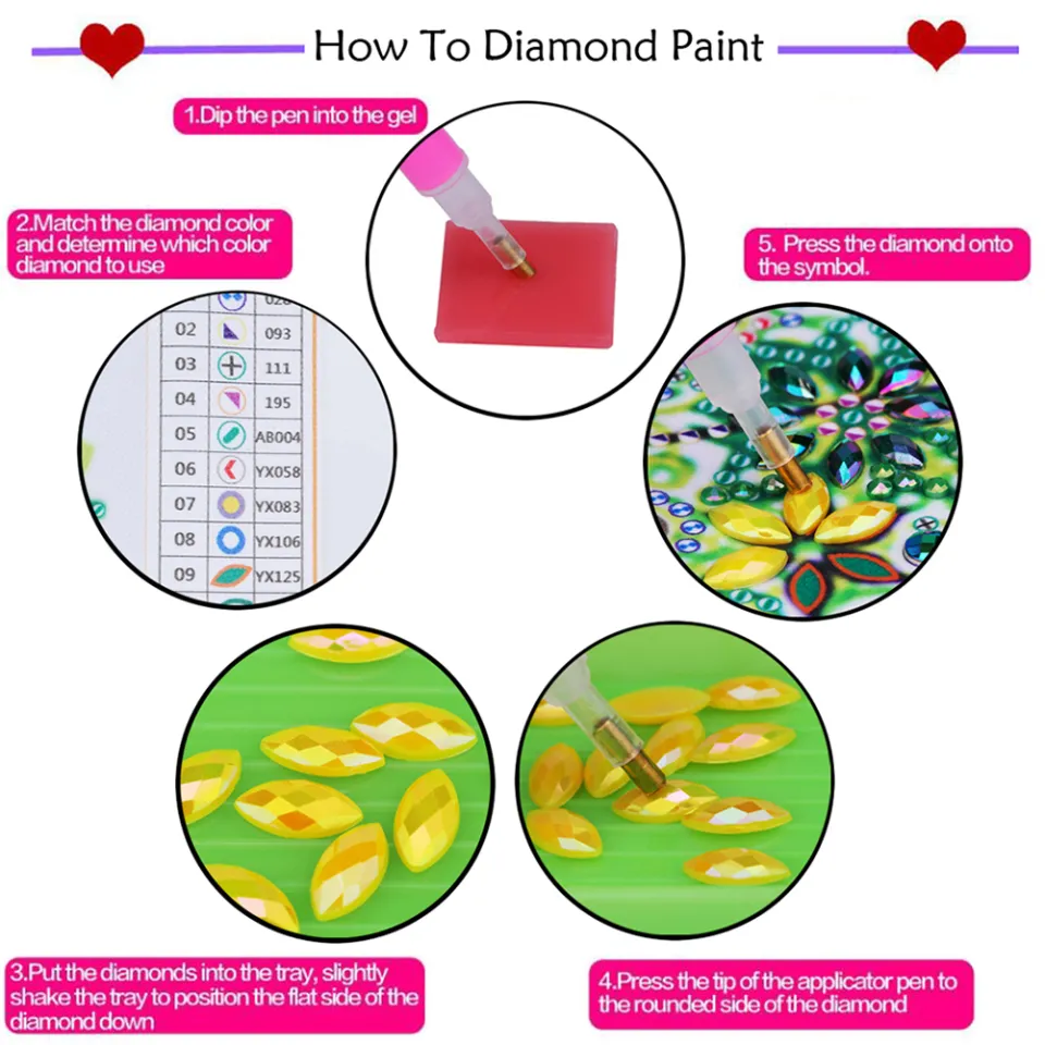 DIY Diamond Painting Coasters Kit Anti Slip Coasters Cup Coasters (AA1176)