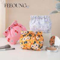 FEEOUNG 2PCS ผ้าอ๊อกซ์ฟอร์ด กระเป๋าใส่เหรียญ กันน้ำกันน้ำได้ การปิดอัตโนมัติ กระเป๋าเก็บของขนาดเล็ก น่ารักน่ารักๆ กระเป๋าเครื่องสำอาง การเดินทางการเดินทาง