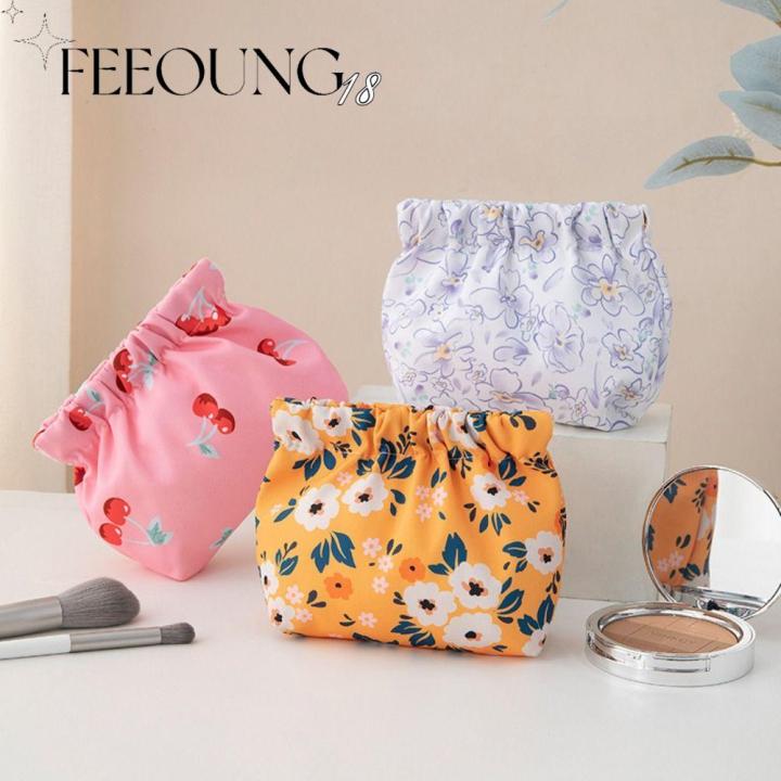 feeoung-2pcs-ผ้าอ๊อกซ์ฟอร์ด-กระเป๋าใส่เหรียญ-กันน้ำกันน้ำได้-การปิดอัตโนมัติ-กระเป๋าเก็บของขนาดเล็ก-น่ารักน่ารักๆ-กระเป๋าเครื่องสำอาง-การเดินทางการเดินทาง