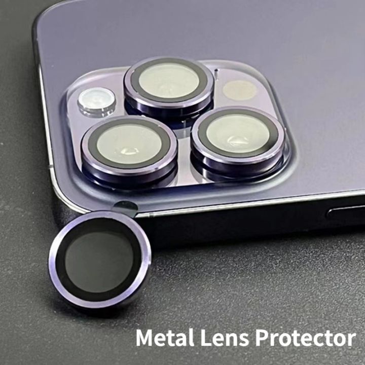 ตัวป้องกันเลนส์กล้อง-แหวนโลหะ-กระจกนิรภัย-สําหรับ-iphone-14