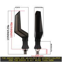 รถจักรยานยนต์เปิดสัญญาณไฟ12โวลต์กะพริบรถจักรยานยนต์ Led ไหลน้ำไฟกระพริบ Bendable สัญญาณโคมไฟอุปกรณ์สากล