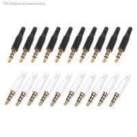 ☜✜✇ 10pcs New 3.5mm Stereo Headset Plug Jack Outlet 2.5mm 4 Pole 3.5 Audio Plug Jack Adaptor Connector For Iphone White And Black