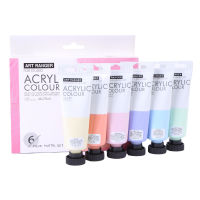 สีอะคริลิค ชุด 6 สี / 75 ml. รุ่น FEA0675T-P (โทนสีพาสเทล) ชุดสีอะคริลิค Art Ranger Acrylic Colour - Pastel Set