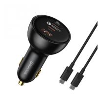 ์๋NJ ส่งฟรี พิเศษ Baseus 160W Car Charger Quick Charge หัวชาร์จในรถ ที่ชาร์จแบตเร็วในรถ ที่ชาร์จแบต หัวชาร์จในรถยนต์ อุปกรณ์รถยนต์