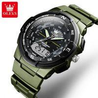 OLEVS 1107 Silicone Band Sport Men Wristwatches Digital Waterproof Watch For Men